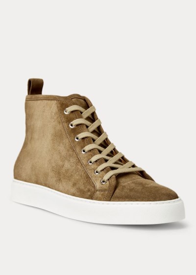 Men's Ralph Lauren Jeromy Suede Sneakers | 682591IQC